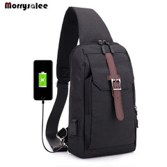 Men's Chest Oxford Chest Pack Shoulder Bag Crossbody Bags