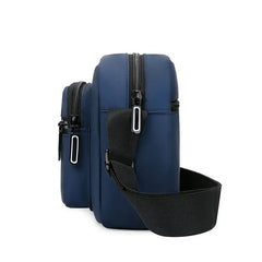 Men's Single Shoulder Bag Large Capacity Leather Backpack