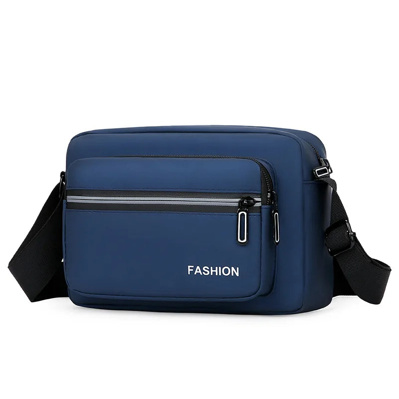 Men's Single Shoulder Bag Large Capacity Leather Backpack