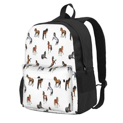 Wild Horses Backpack Men's & Women's School Bag