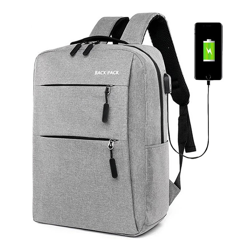 USB Charging Laptop Backpack Men Casual Computer Bag Pack Travel