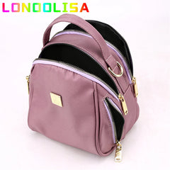 3 In 1 Nylon Backpack Casual Daypack for Women