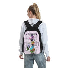 Prythian Map Backpack for Men and Women with Zip Pockets