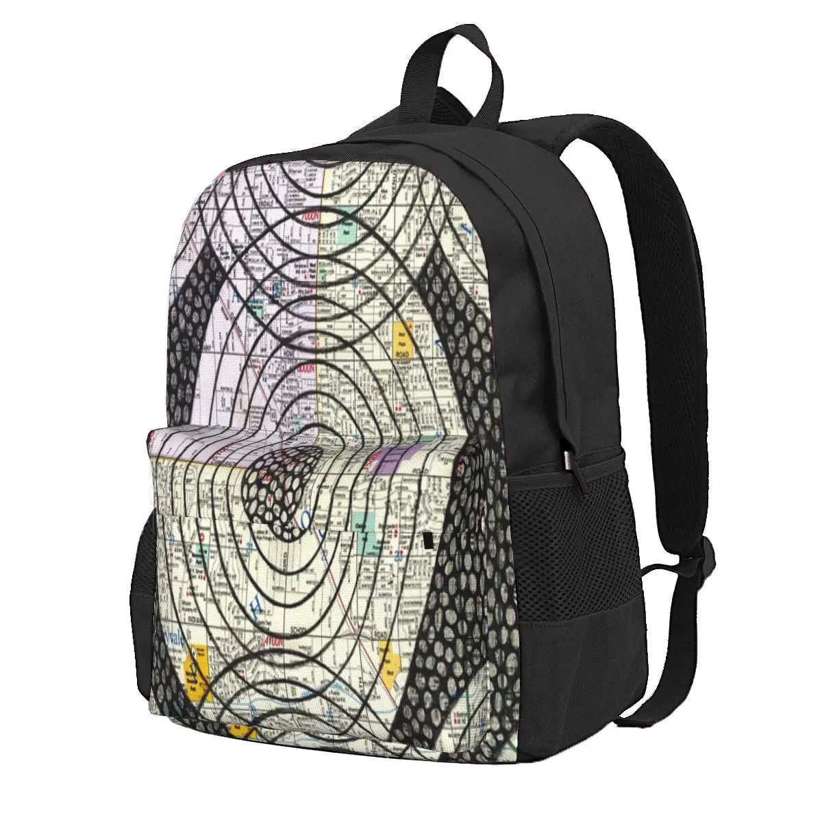 Map Series Drawing Backpacks Men's Backpacks Bags For Women