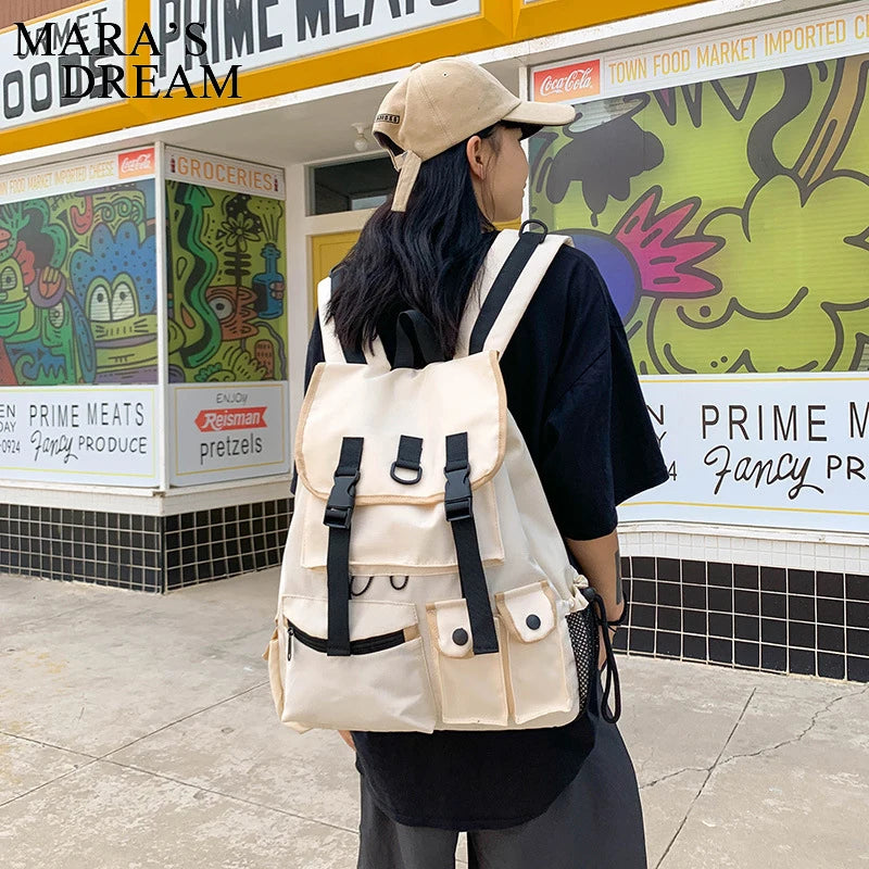 Mara's Dream Waterproof School Backpack Drawstring Shoulder Bag Women Men
