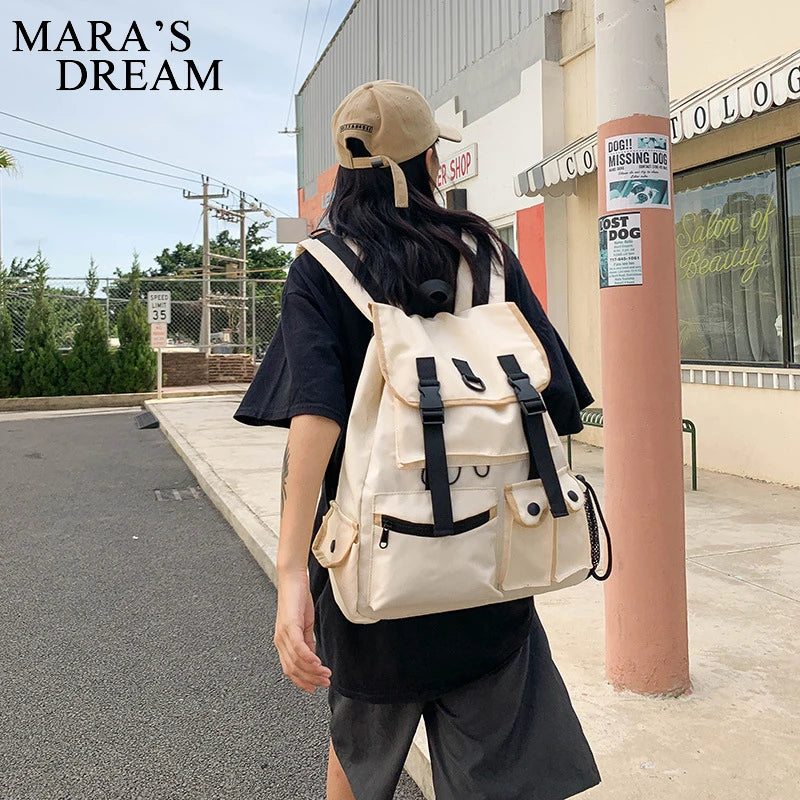 Mara's Dream Waterproof School Backpack Drawstring Shoulder Bag Women Men