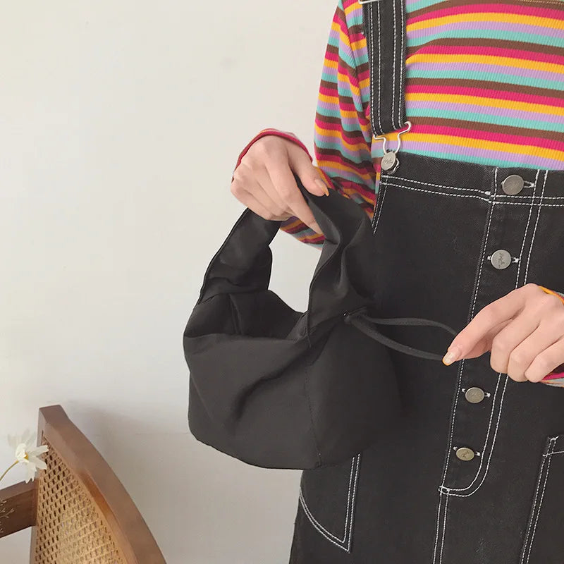 Mara's Dream Pleated Tote Bag All-match Candy Colors HandBag Mini Bag