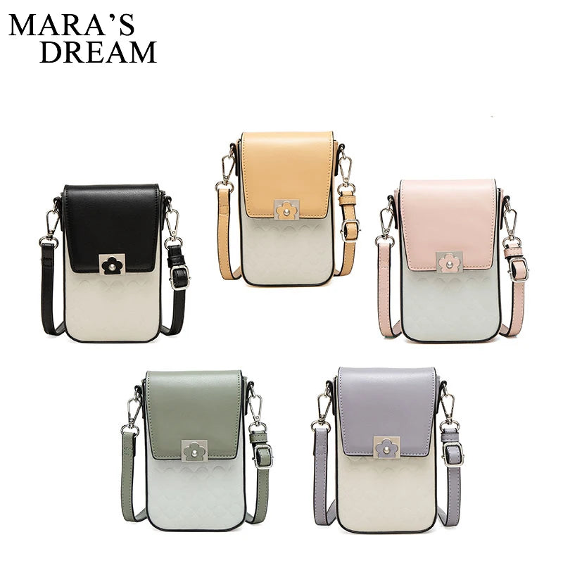 Mara's Dream Ladies Messenger Bag Mini Purses Vertical Flower Buckle