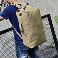 Mara's Dream Large Travel Military Backpack Canvas Shoulder Sports Bag