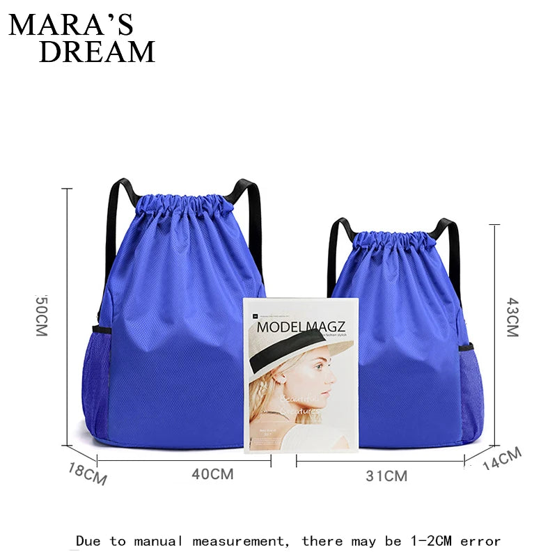 Waterproof Gym Bag Sports Bag Drawstring Backpack for Training