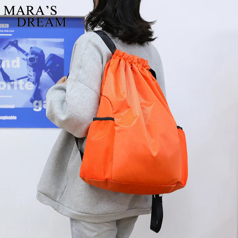 Waterproof Gym Bag Sports Bag Drawstring Backpack for Training