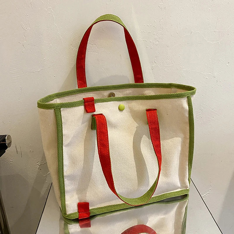 Mara's Dream Women Canvas Tote Bag High-capacity Shopping Commuter