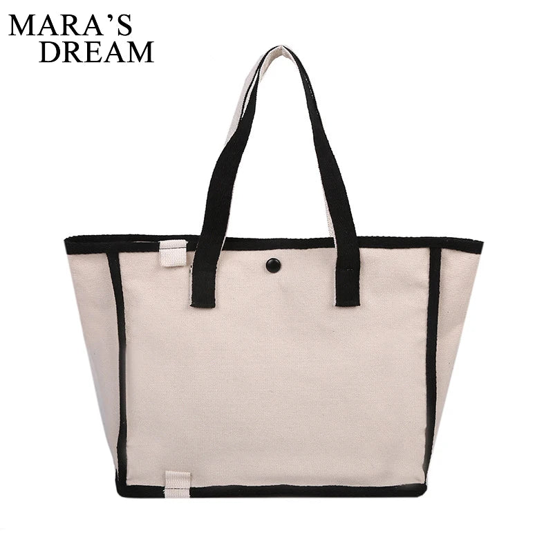 Mara's Dream Women Canvas Tote Bag High-capacity Shopping Commuter