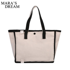 Mara's Dream Women Canvas Tote Bag High-capacity Shopping Commuter