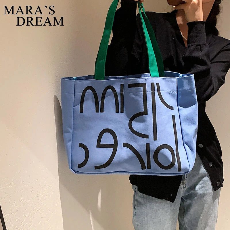 Mara's Dream Women Tote Bag Canvas Shoulder Shopping Traveling
