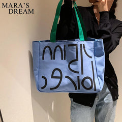 Mara's Dream Women Tote Bag Canvas Shoulder Shopping Traveling