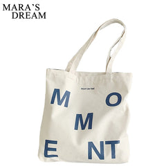 Mara's Dream Women's Canvas Shoulder Shopper Bag Eco Reusable Shopping Bag