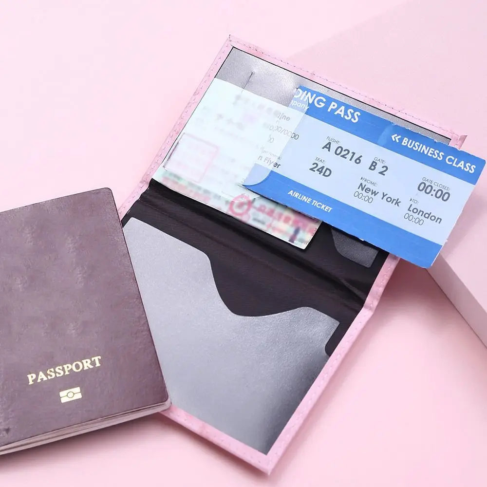 Personalized Marble Passport Cover & Luggage Tag Set for Couples
