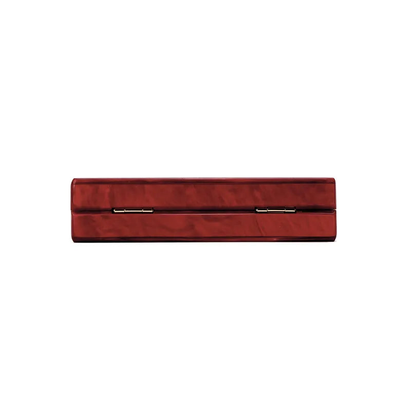 Red Marbled Acrylic Clutch Handbag