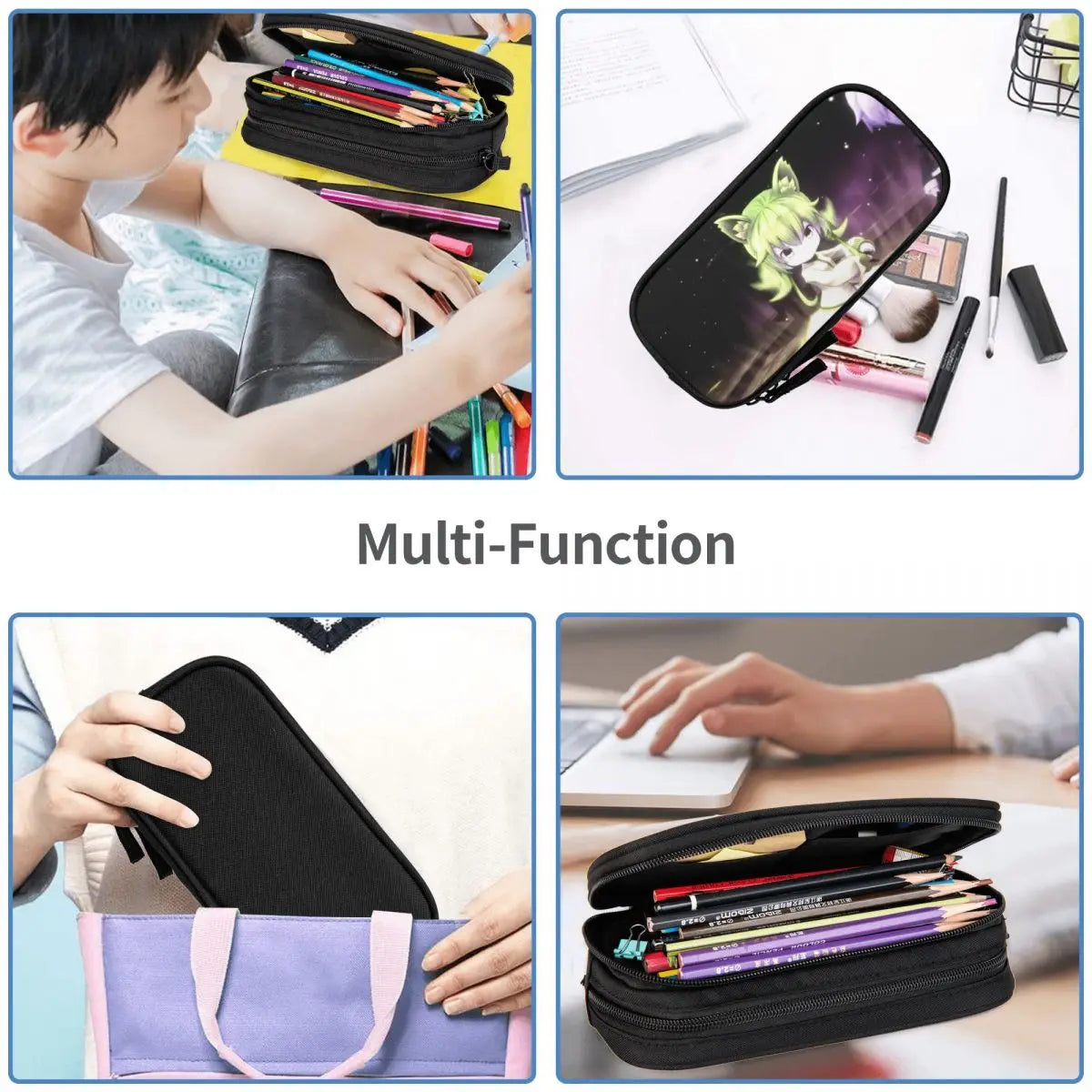 Marchen Forest Pen Box Zipper Pen Bag Child Stationery Bag