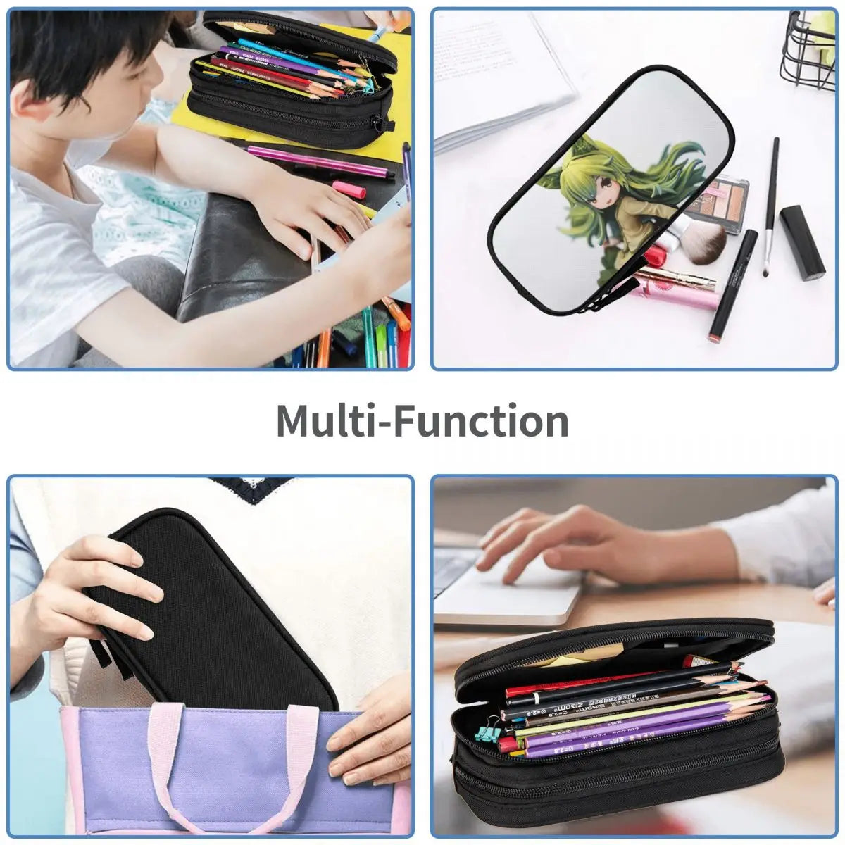 Marchen Forest Pen Box Student School Anime Zipper Pen Bag