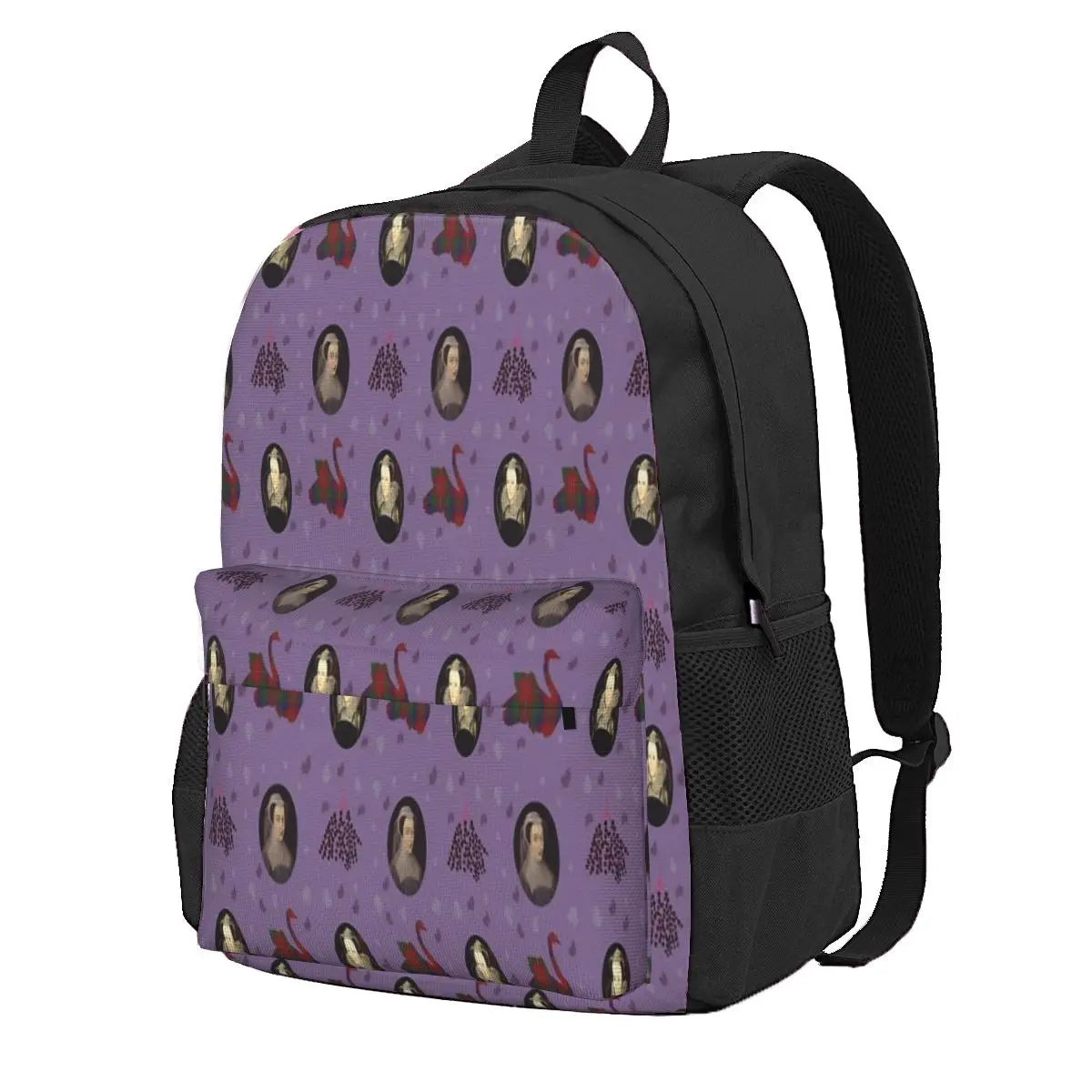 Mary Queen Of Scots Purple Backpack Men's Women's Retro Personalised Bag