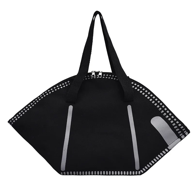 Funny Large Capacity Shoulder Bag Canvas Handbag for Women