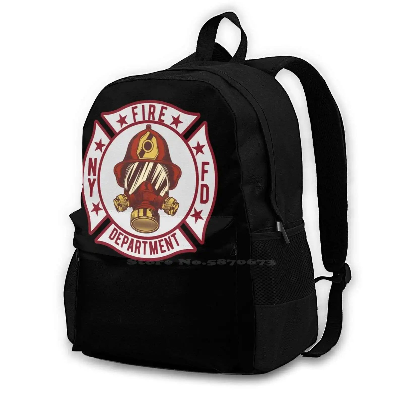 Large Capacity Backpack Laptop Travel Bag Fire Fighter Fireman