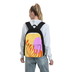 Matisse Cut-Out Flower Backpack - Pink Recycled Zipper Close Bag