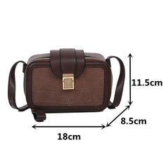Matte Stone Pattern Crossbody Bag for Women - Small Box Flap Messenger Bag