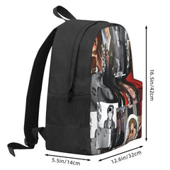 M.G. Gubler Collage Backpack, Zipper School Bag
