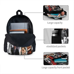 M.G. Gubler Collage Backpack, Zipper School Bag