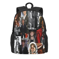 M.G. Gubler Collage Backpack, Zipper School Bag