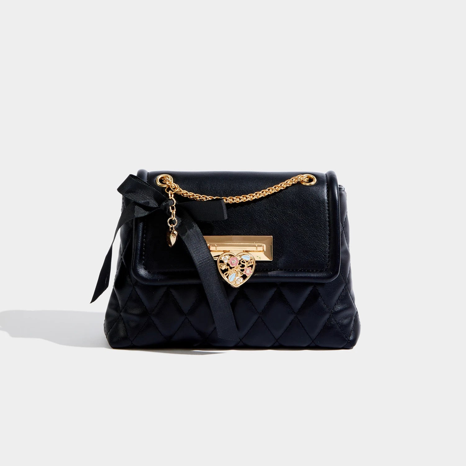 Maxdutti Casual Office Lady Shoulder Bag French Style Chain Messenger Bag