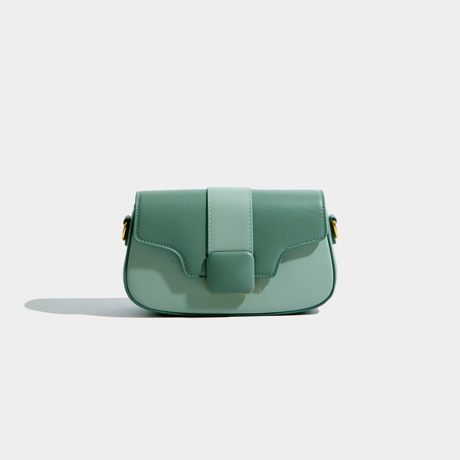 Maxdutti Contrast Messenger Bag Women Vintage Leather