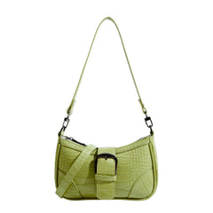 Maxdutti Crocodile Pattern Leather Casual Bag Women French Style