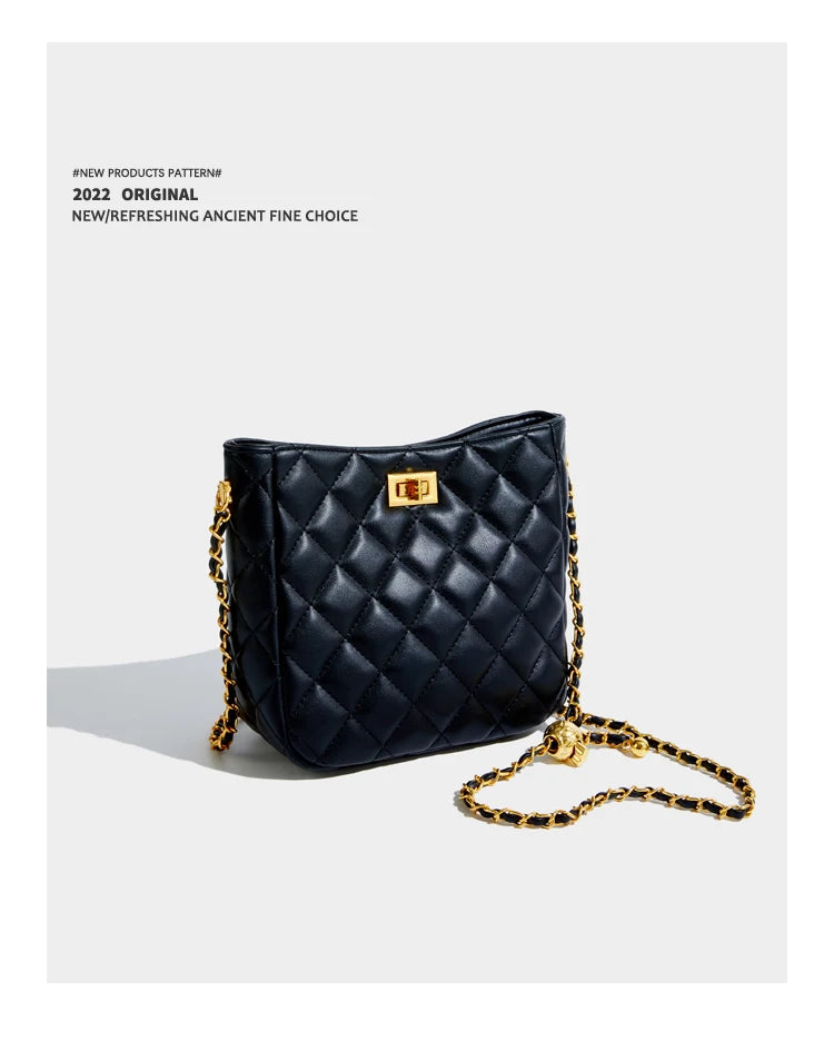 Maxdutti Diamond Casual Bucket Bag