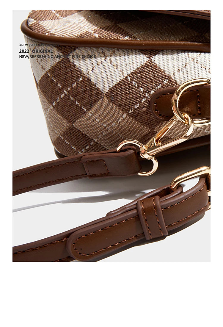 Maxdutti Ins Blogger Retro Casual Saddle Bag Women Single Shoulder Leather