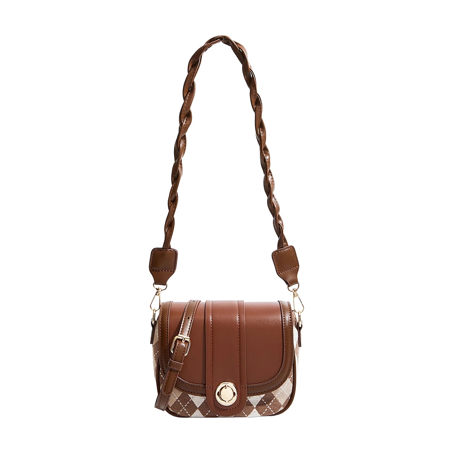 Maxdutti Ins Blogger Retro Casual Saddle Bag Women Single Shoulder Leather