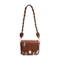 Maxdutti Ins Blogger Retro Casual Saddle Bag Women Single Shoulder Leather
