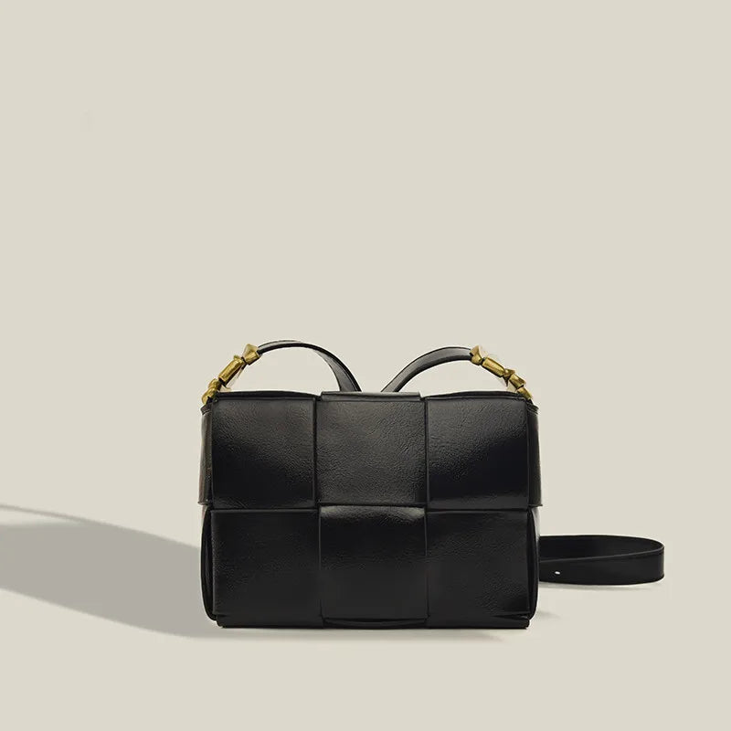 Maxdutti Ins Blogger Retro Texture Square Bag Messenger Bag