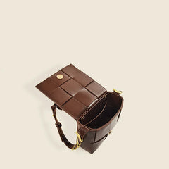 Maxdutti Ins Blogger Retro Texture Square Bag Messenger Bag