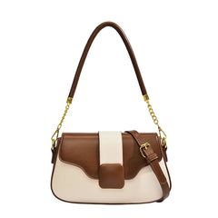Maxdutti Messenger Bag Women Ins Blogger Vintage Contrast Chain Small Square Bag