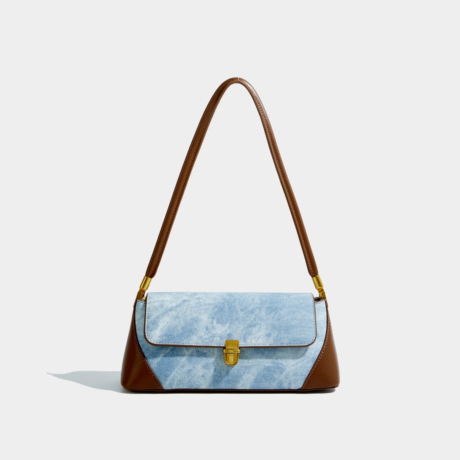 Maxdutti Patchwork Messenger Bag Armpit Bag Women Ins Blogger Casual Square Bag