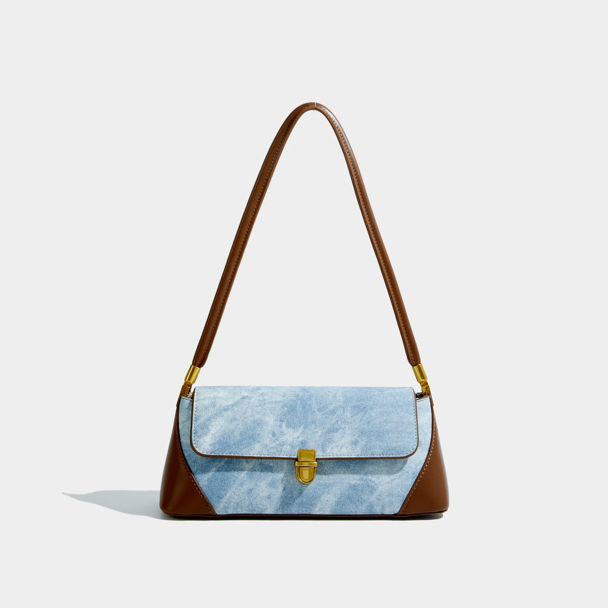 Maxdutti Patchwork Messenger Bag Armpit Bag Women Ins Blogger Casual Square Bag