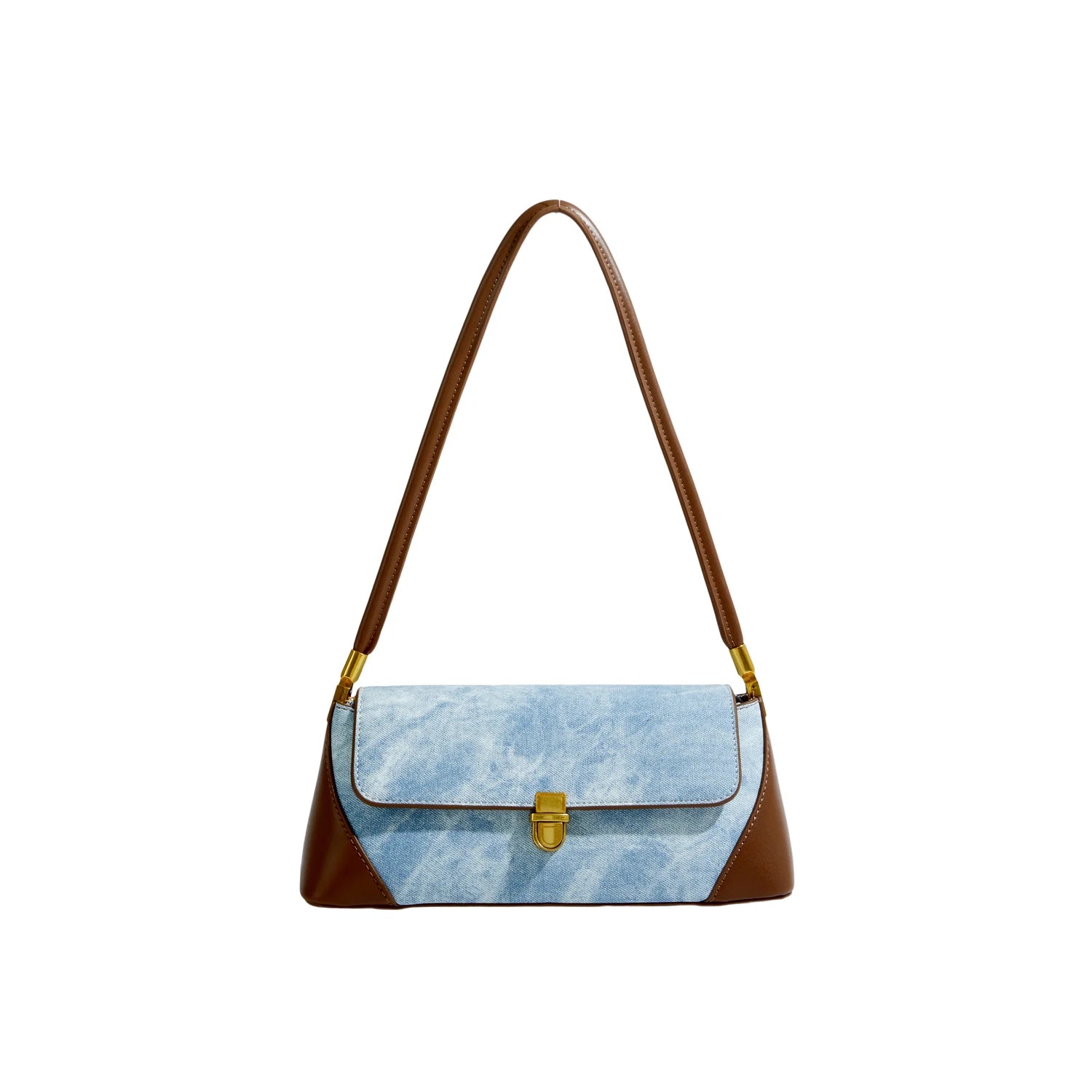 Maxdutti Patchwork Messenger Bag Armpit Bag Women Ins Blogger Casual Square Bag