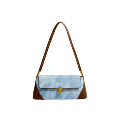 Maxdutti Patchwork Messenger Bag Armpit Bag Women Ins Blogger Casual Square Bag
