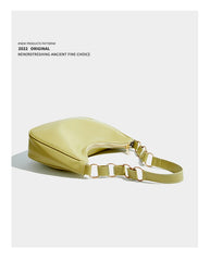 Maxdutti Leather Underarm Bag Single Shoulder Chain Bag