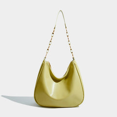 Maxdutti Leather Underarm Bag Single Shoulder Chain Bag