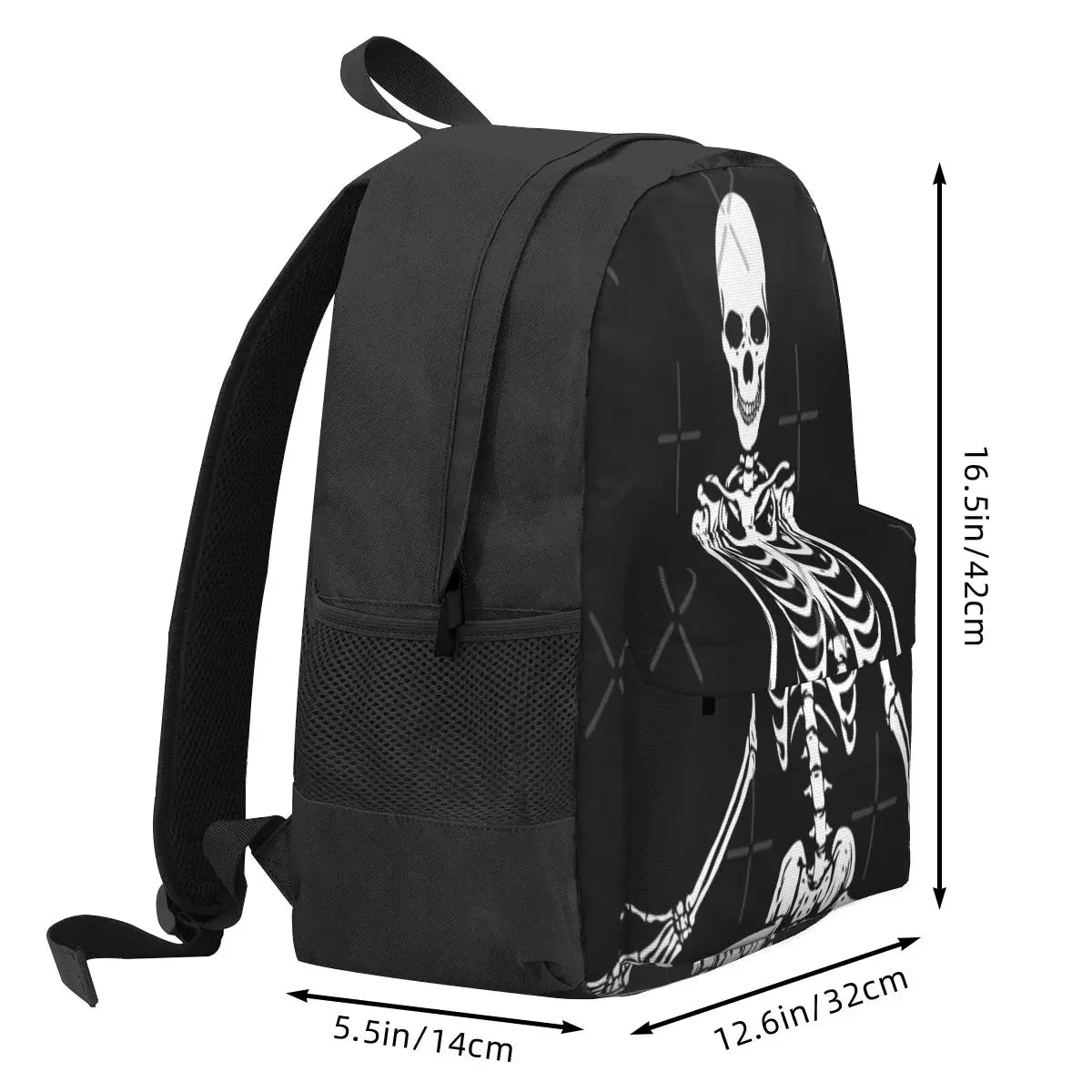 Meditating Skeleton Backpack for Men and Women
